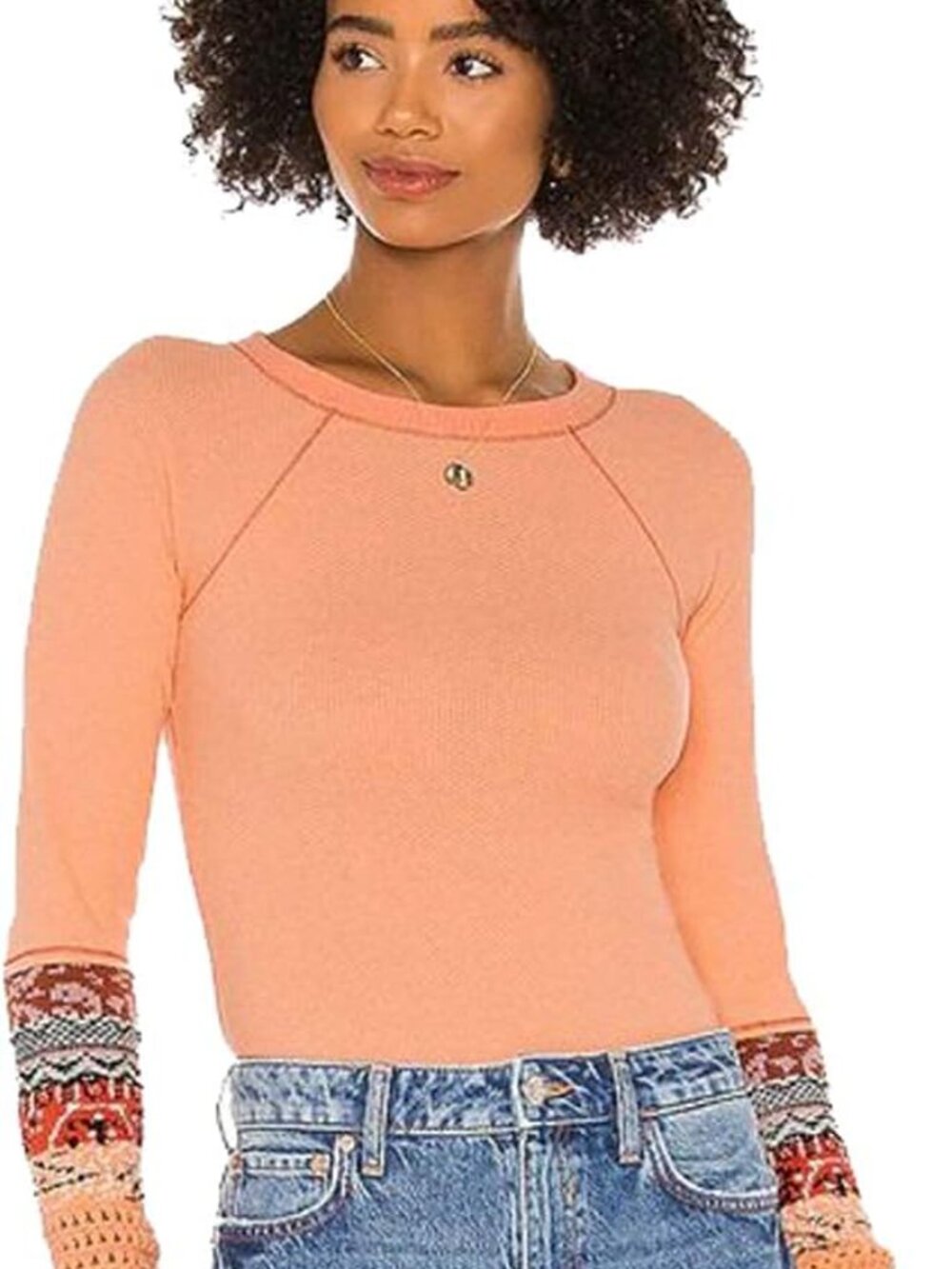 Free People In The Mix Cuff Thermal Top